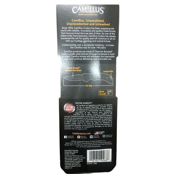 Camillus Game Caping Knife Sheath Camouflage Set of 2 - Picture 8 of 8